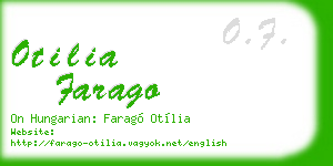 otilia farago business card